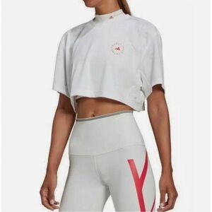 Adidas Stella McCartney Crop
Logo Tee Women Sz M NWT GU1621